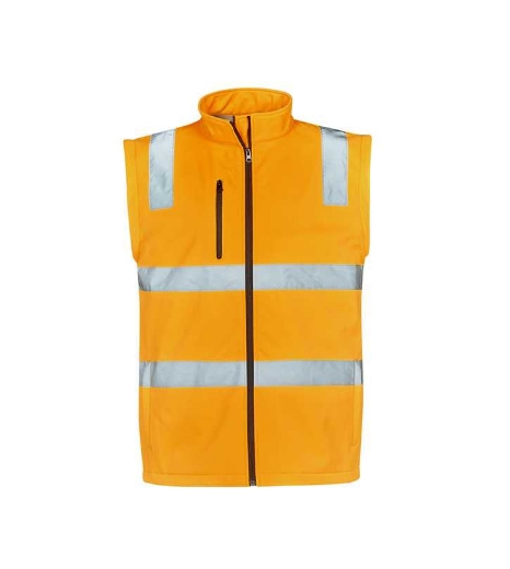 Picture of Syzmik, Unisex Hi Vis Vic Rail 2 in 1 Softshell Jacket